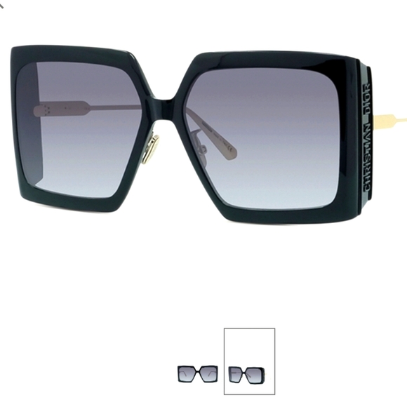 DIORDiorSolar S2U Square Sunglasses Black, Grey Gradient - Picture 1 of 9